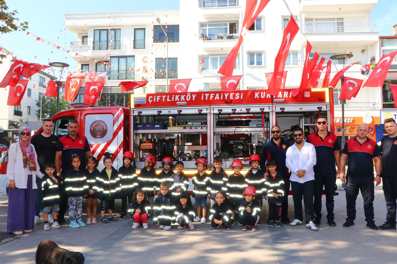 ÇİFTLİKKÖY'DE İTFAİYE HAFTASI KUTLANDI