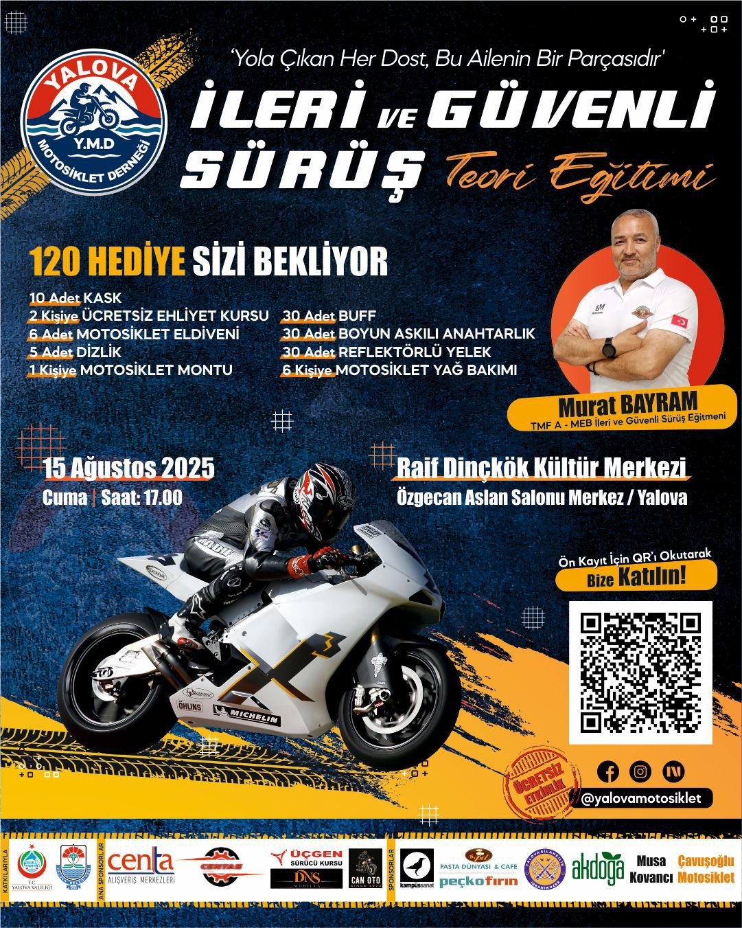 YALOVA'DA İLERİ VE GÜVENLİ SÜRÜŞ EĞİTİMİ VERİLECEK