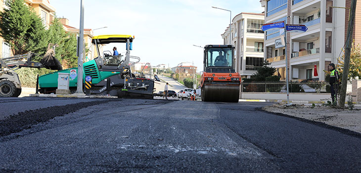 ASFALTLAMA ÇALIŞMALARI DEVAM EDİYOR