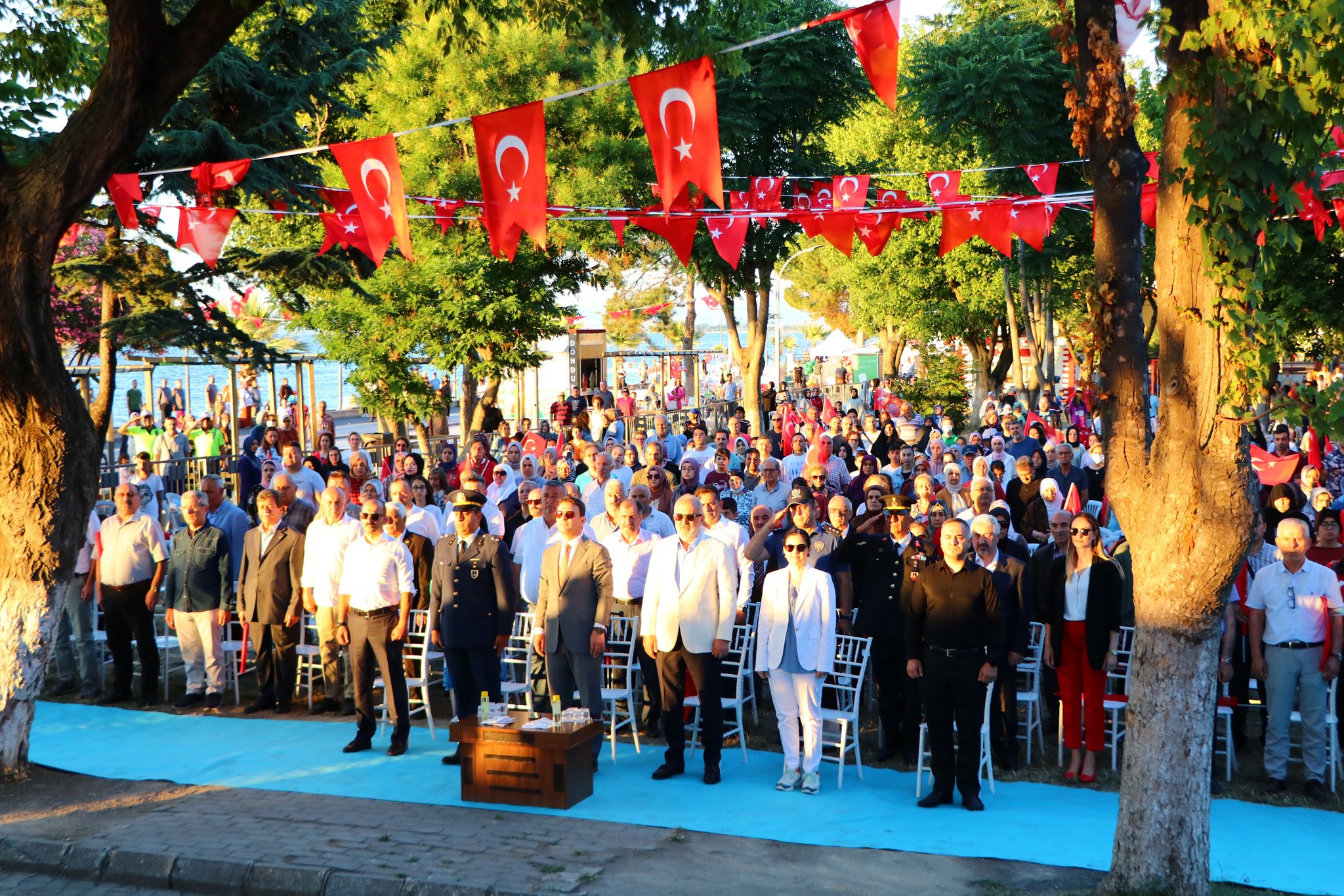 ÇİFTLİKKÖY'DE 15 TEMMUZ ANMASI