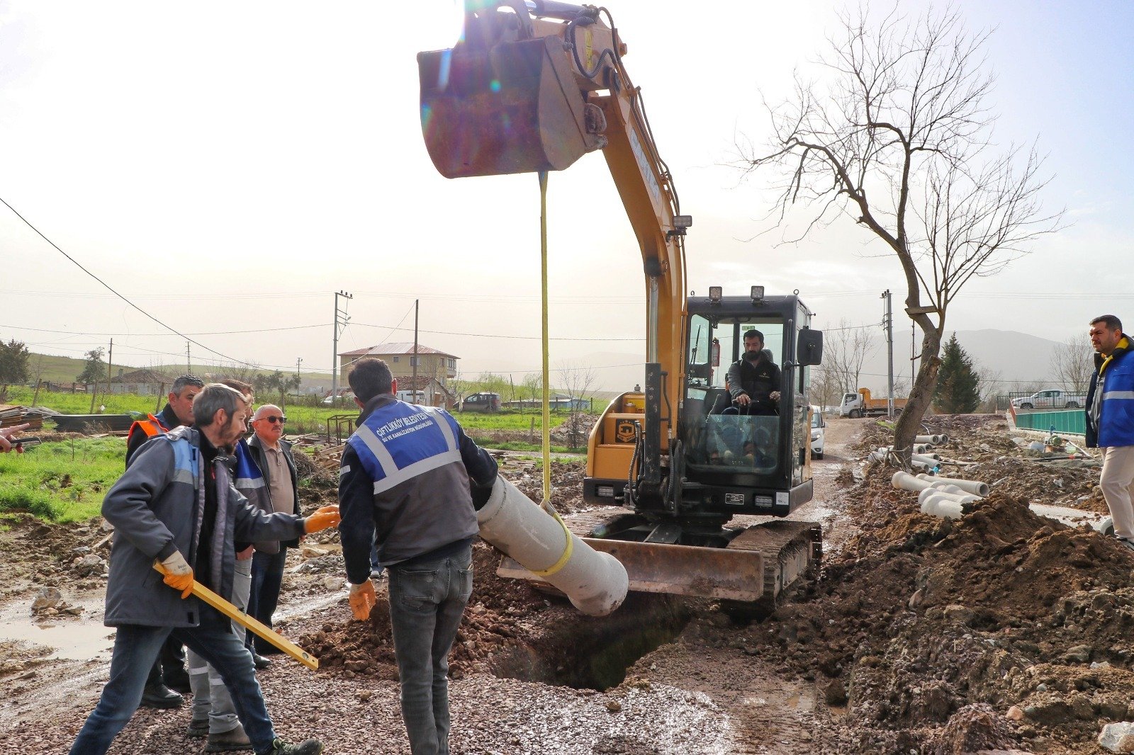 ÇİFTLİKKÖY 500 EVLERDE ALT YAPI YENİLENDİ