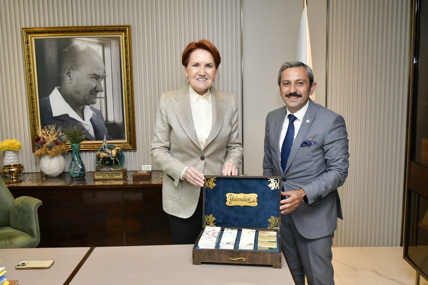 İYİ PARTİ İL BAŞKANI AKŞENER'LE GÖRÜŞTÜ