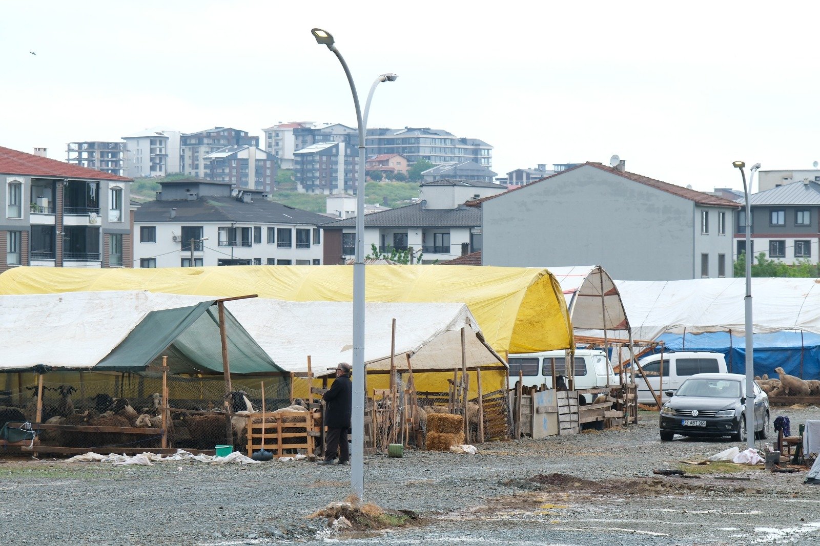 ÇİFTLİKKÖY’DE KURBAN PAZARI HAZIR
