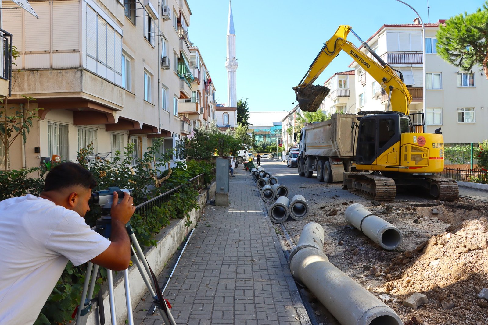YALOVA BELEDİYESİNDE ALT YAPI ÇALIŞMASI  