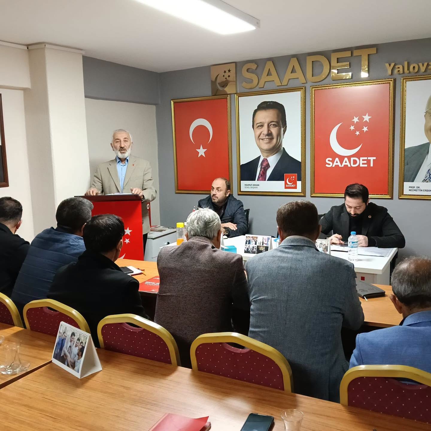 SAADET İLÇE BAŞKANLAR KURULU TOPLANDI