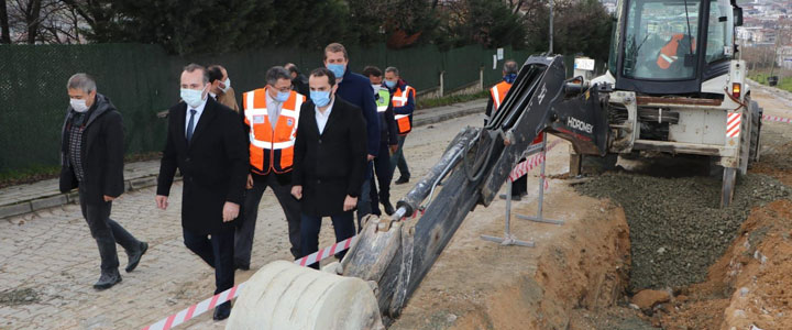 TUTUK, ÇEVRE YOLU ÇALIŞMALARINI İNCELEDİ