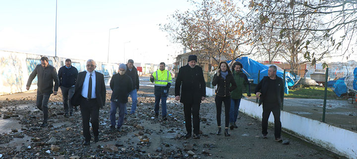 ÇINARCIK'DA HASAR TESPİT ÇALIŞMASI