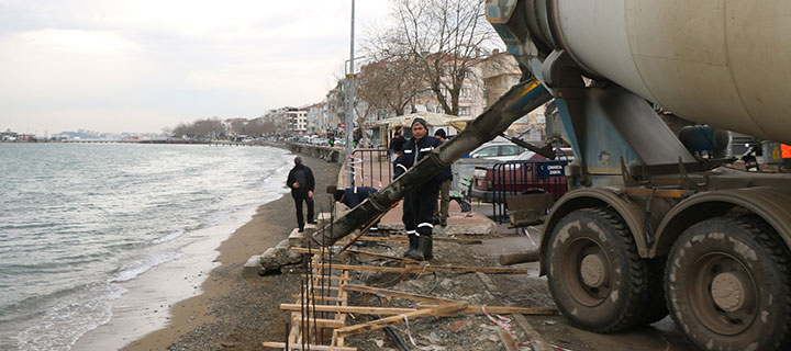 ÇINARCIK SAHİL YOLUNDA ÇALIŞMALAR