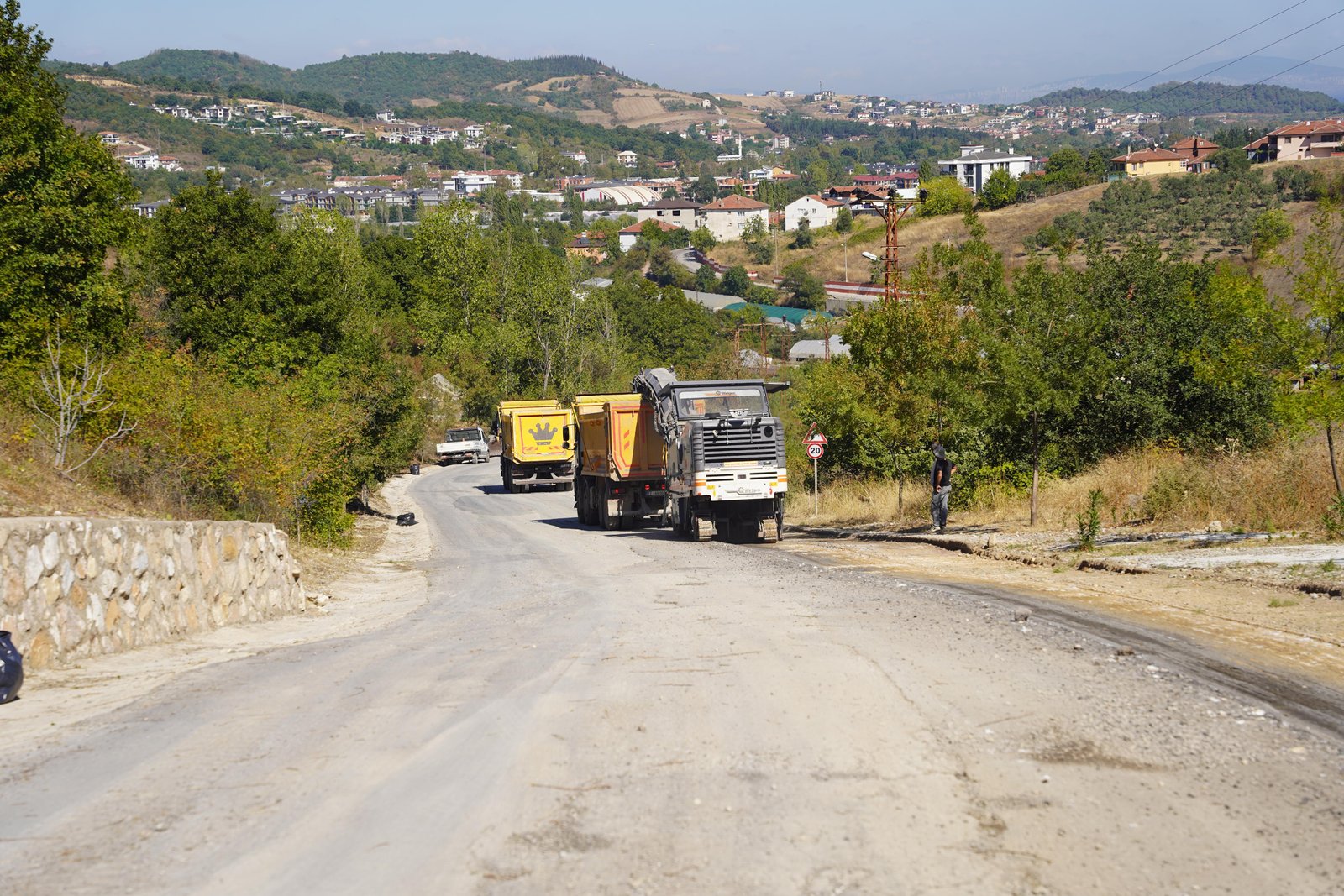 KADIKÖY KURTKÖY YOLU ASFALTLANIYOR