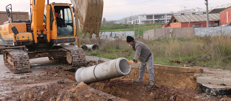 5 BİN 575 METRE KANALİZASYON HATTI TAMAMLANDI