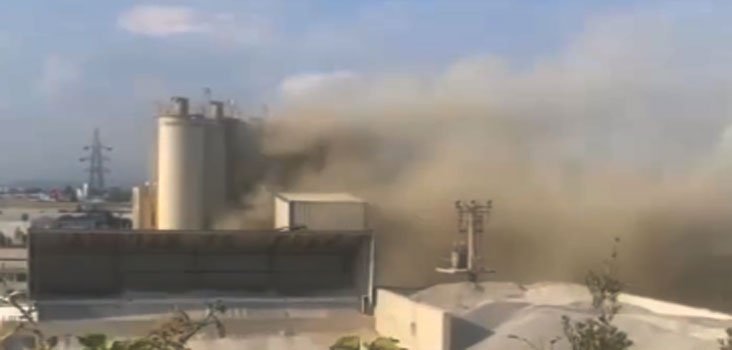 TAŞKÖPRÜ TOZ DUMAN ALTINDA