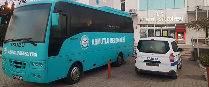 ARMUTLU BELEDİYESİNE YENİ OTOBÜS