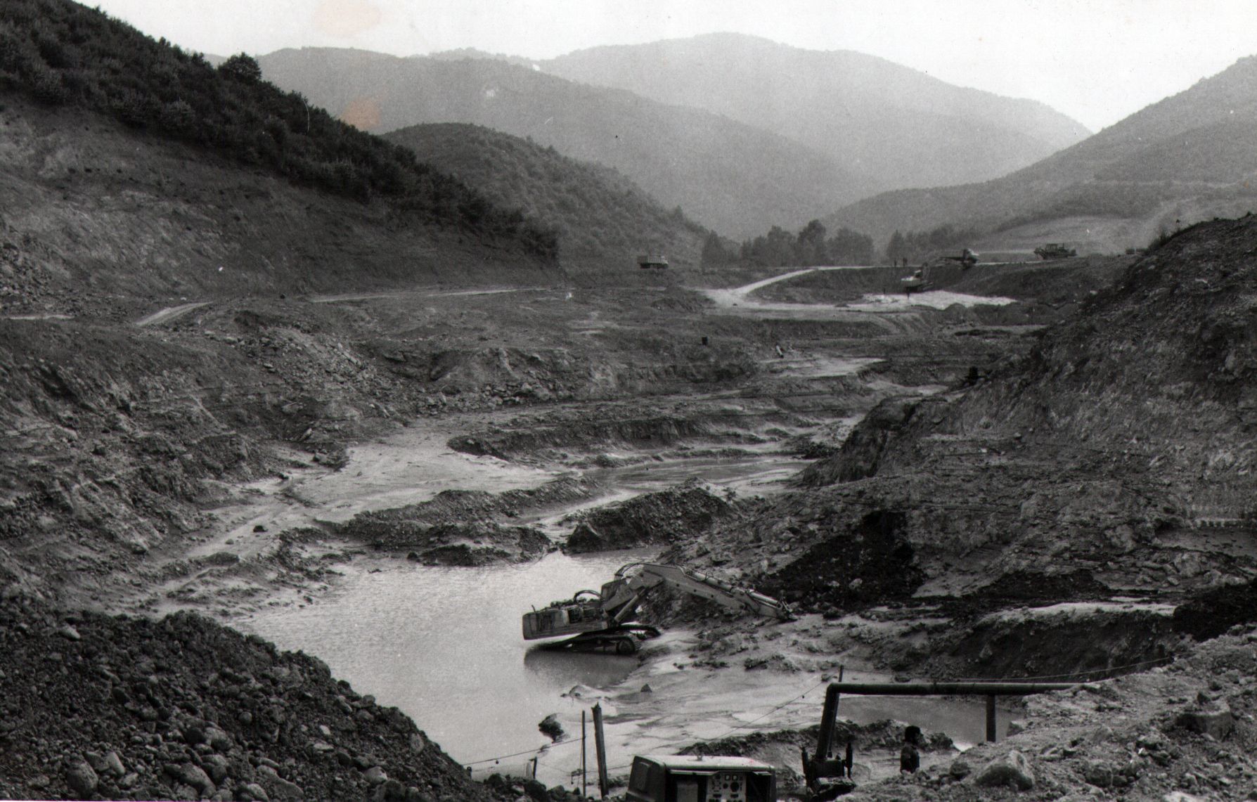 1980 YILINDA GÖKÇE BARAJI YAPILIRKEN