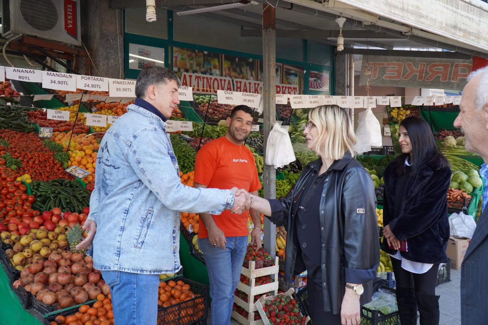 ALTINOVA'DA ESNAF ZİYARETLERİ YAPILDI