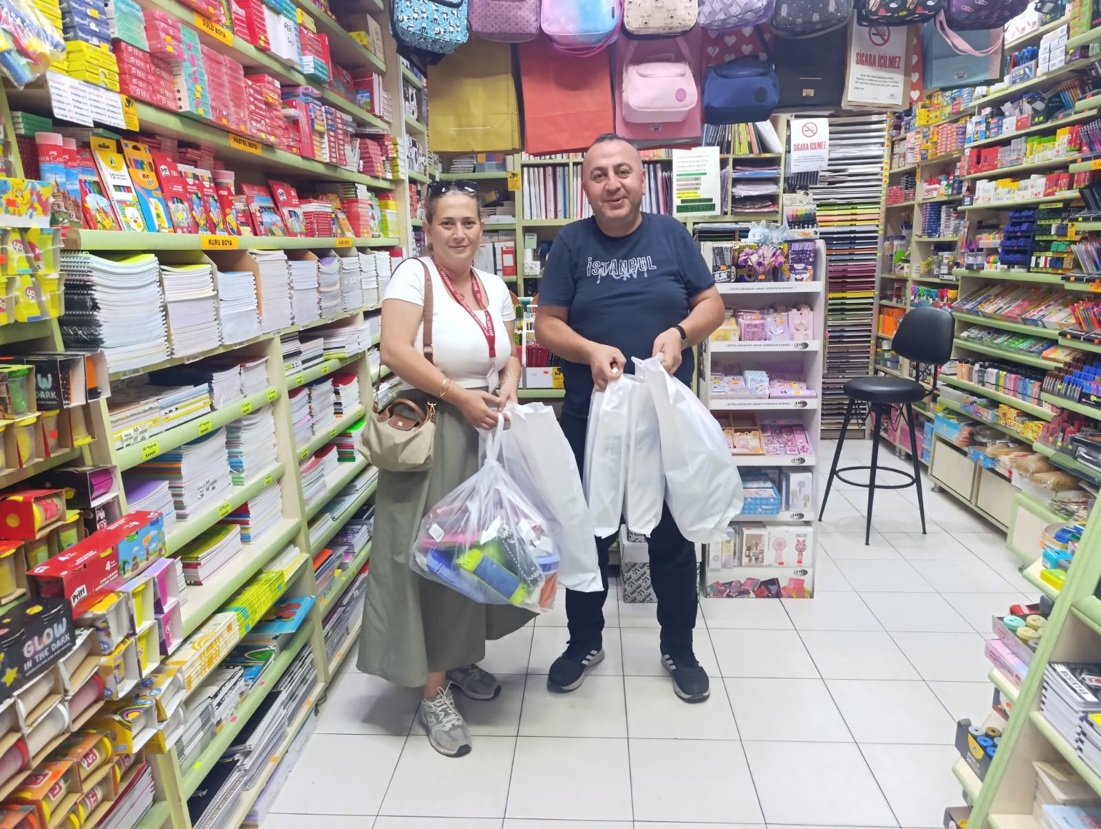 ÇINARCIK İLÇESİNDE KIRTASİYE DESTEĞİ
