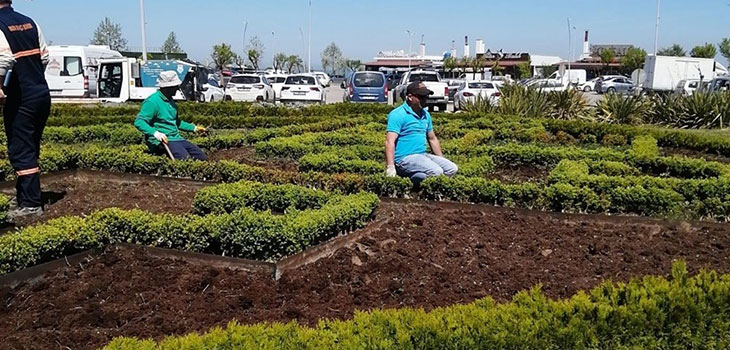 YALOVA 'DA ÇİÇEKLENDİRME ÇALIŞMALARI 