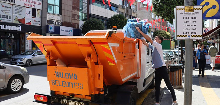 YALOVA'DA ÇÖP TAKSİ UYGULAMASI BAŞLADI