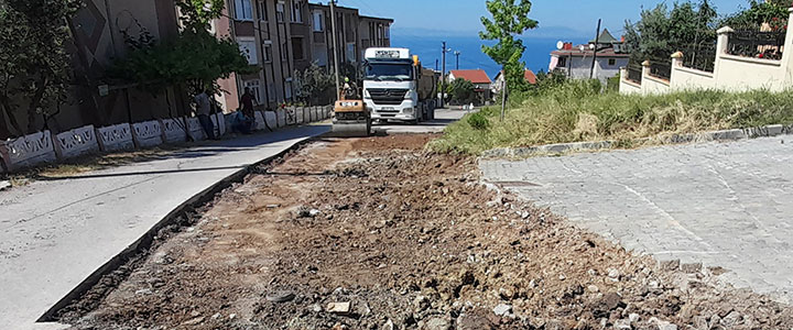 ÇINARCIK HASANBABA'DA YOL ÇALIŞMALARI