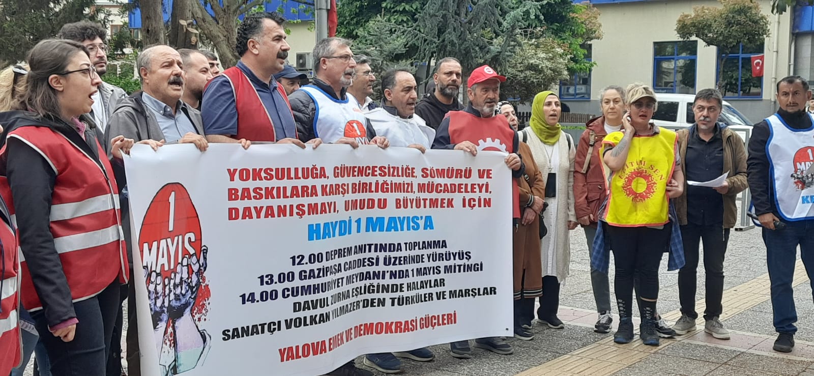 1 MAYIS YALOVA'DA KİTLESEL KUTLANILACAK