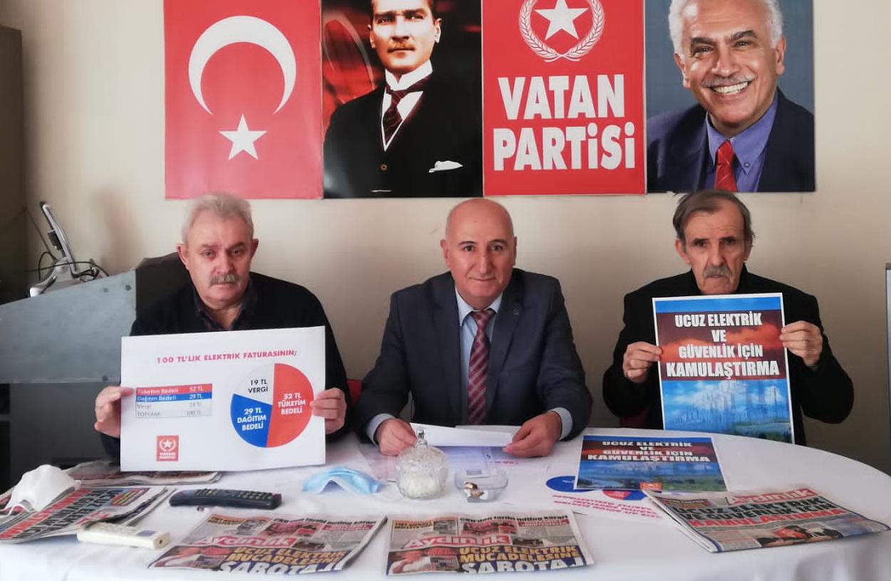 VATAN PARTİSİNDEN KAMULAŞTIRMA TALEBİ