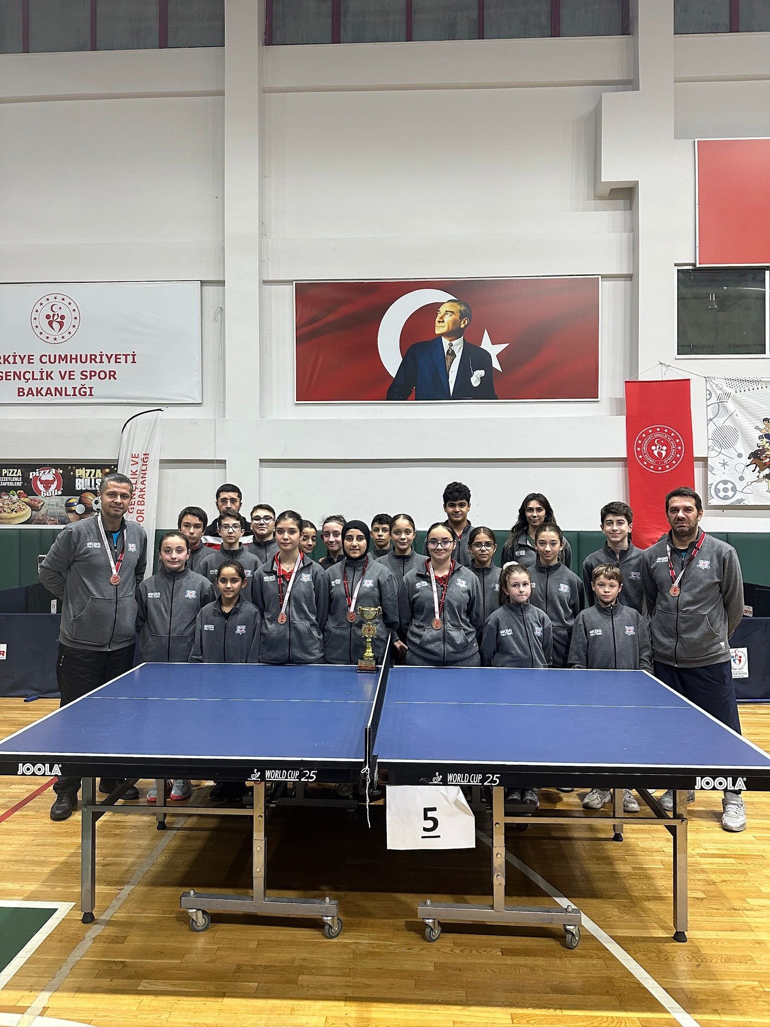 MASA TENİSİNDE BAŞARIMIZ