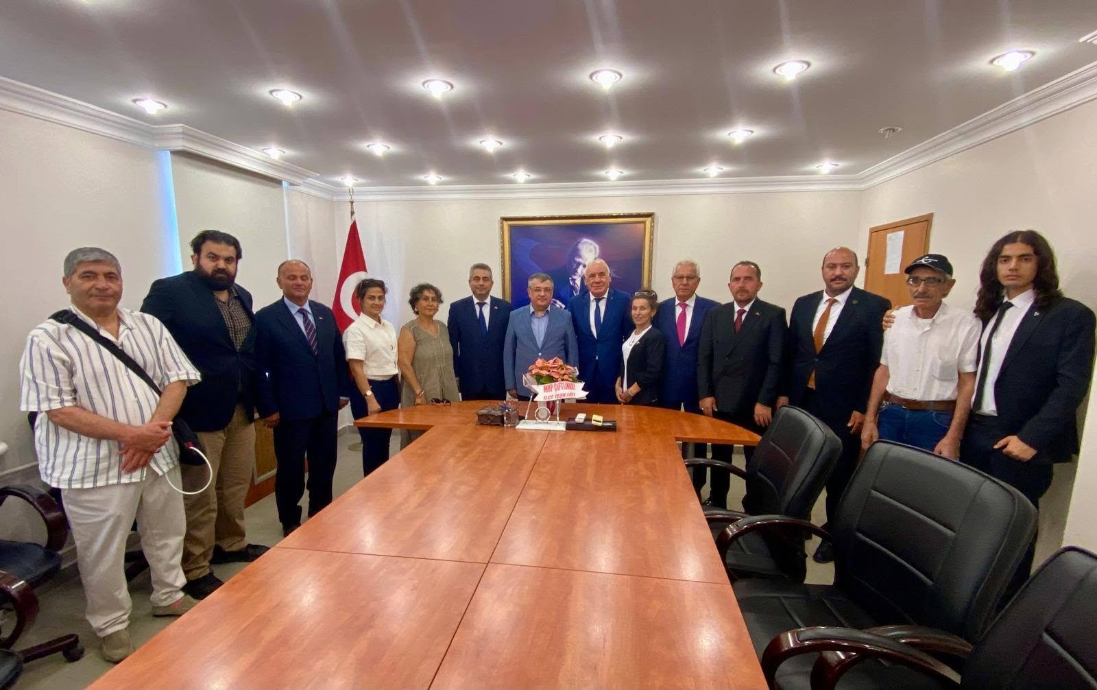 MHP ÇİFTLİKKÖY'DEN KAYMAKAMA ZİYARET