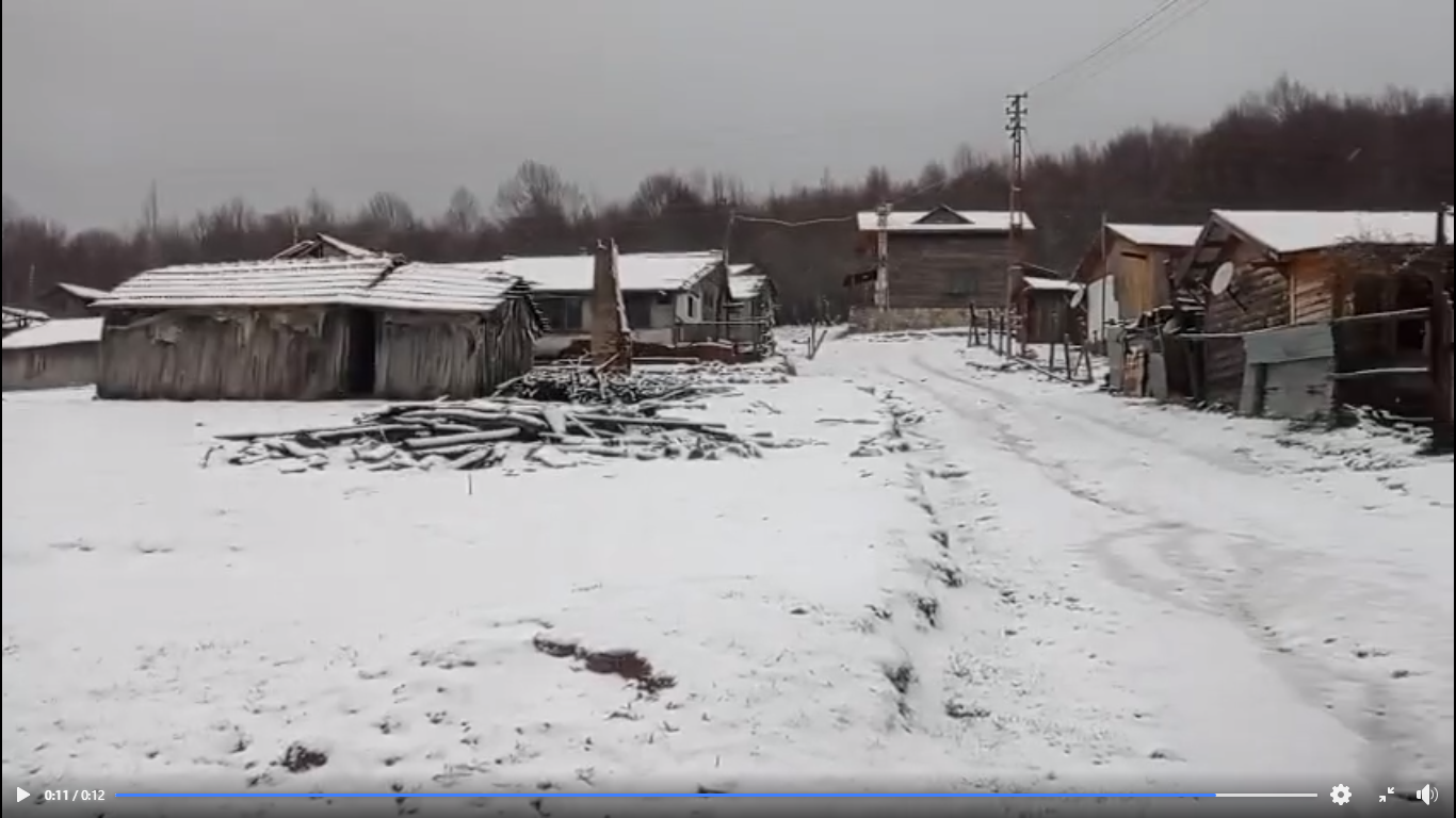DELMECE YAYLASI BEYAZA BÜRÜNDÜ