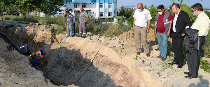 KAZIM KARABEKİR'E İÇME SUYU DEPO HATTI