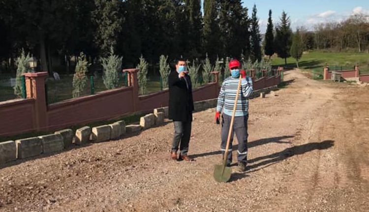 SUBAŞI MEZARLIK YOLU ONARILIYOR