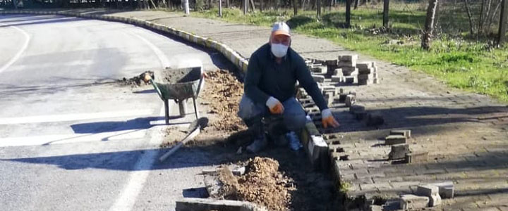 TERMAL'DE YOL BAKIM ÇALIŞMALARI