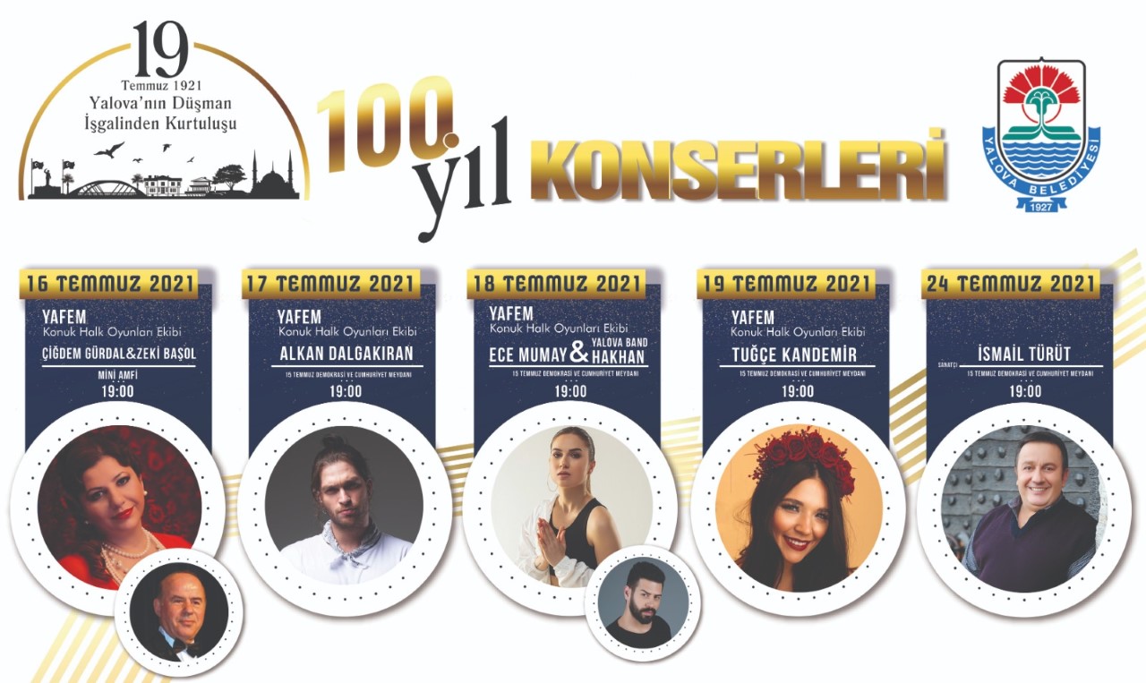 YALOVANIN KURTULUŞU 100.YIL KONSERLERİYLE KUTLANACAK