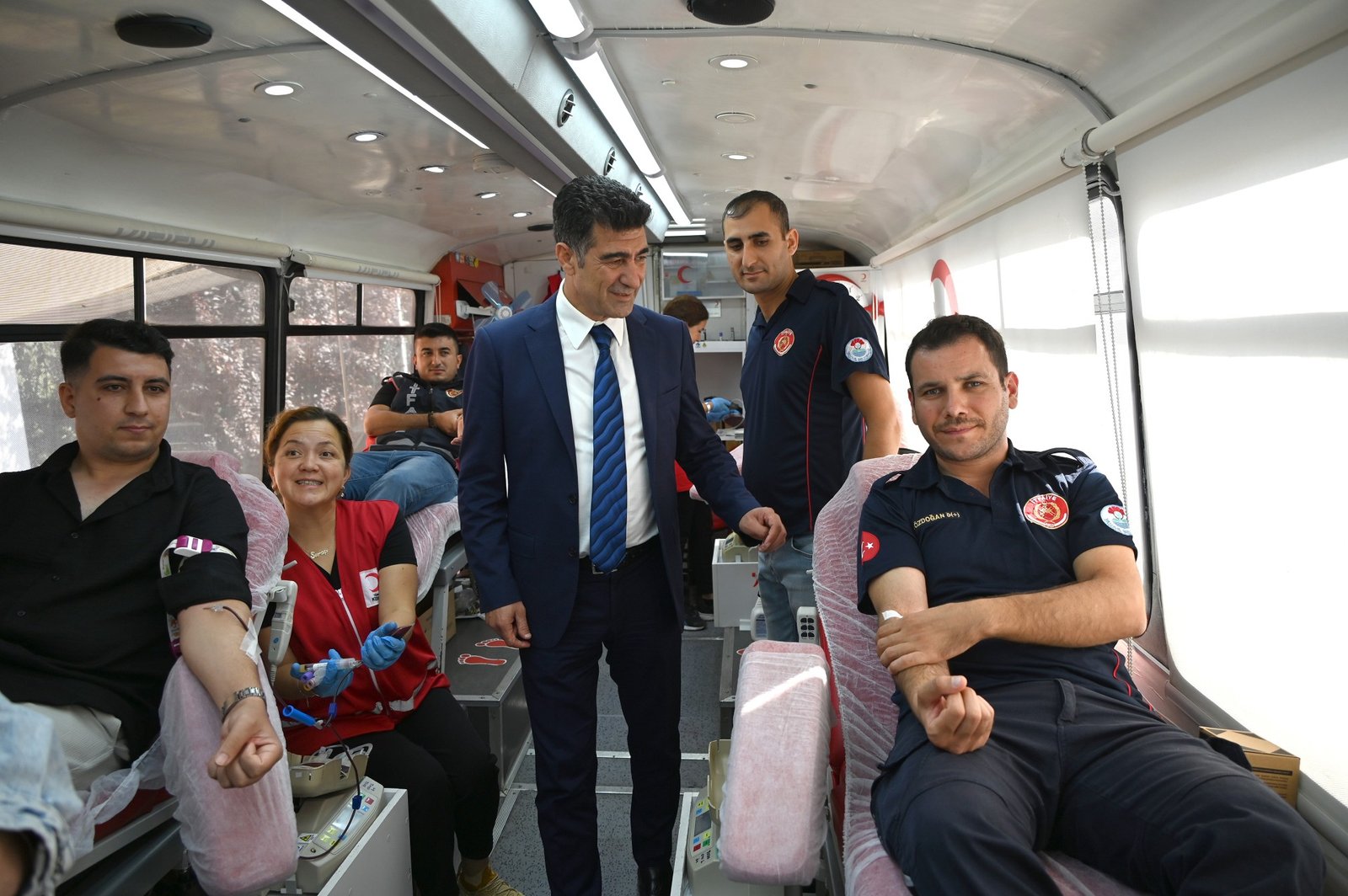 İTFAİYECİLERDEN KAN BAĞIŞINA DESTEK