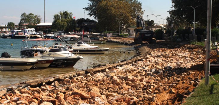 BALIKÇILAR BARINAĞINDA ÇALIŞMA SÜRÜYOR