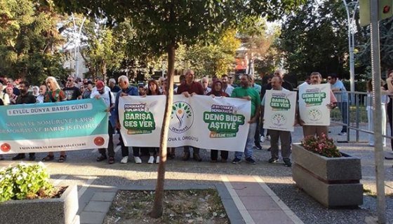 1 EYLÜL DÜNYA BARIŞ GÜNÜNDE AÇIKLAMASI